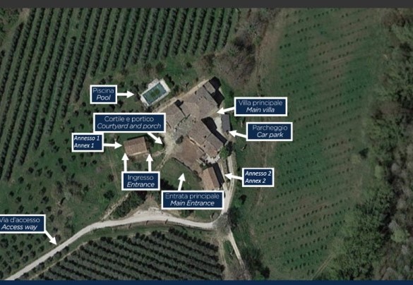 Podere Le Corone - Property Plan 