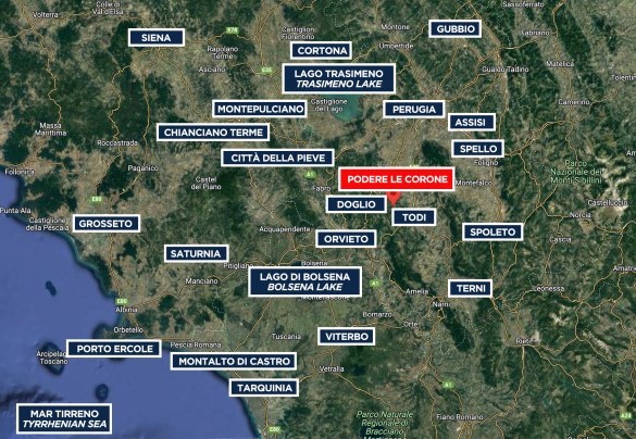 Podere Le Corone - Mappa 