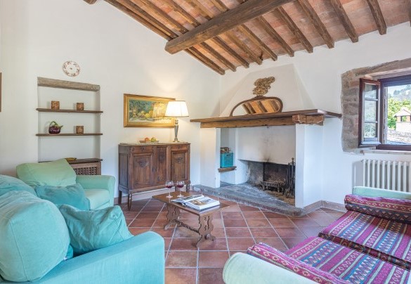 Salotto con angolo cottura primo piano delle camere n.6 e n.7 - Podere Le Corone