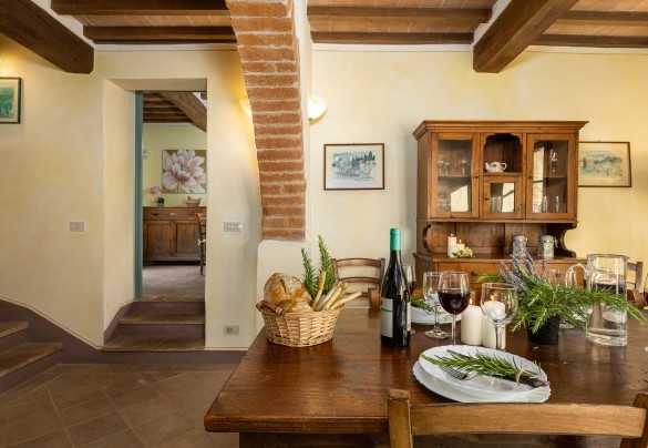 La sala da pranzo adiacente alla cucina - Podere Madonna di Mezzo