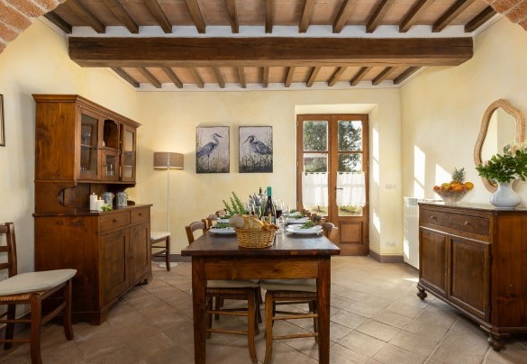La sala da pranzo al piano terra  - Podere Madonna di Mezzo