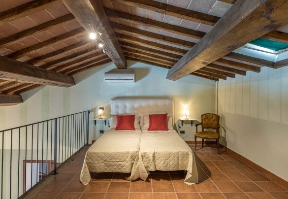 Soppalco con letti unibili– Podere Montioni