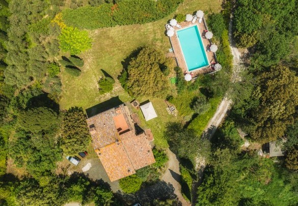 L’area verde che circonda la casa – Podere Orcio