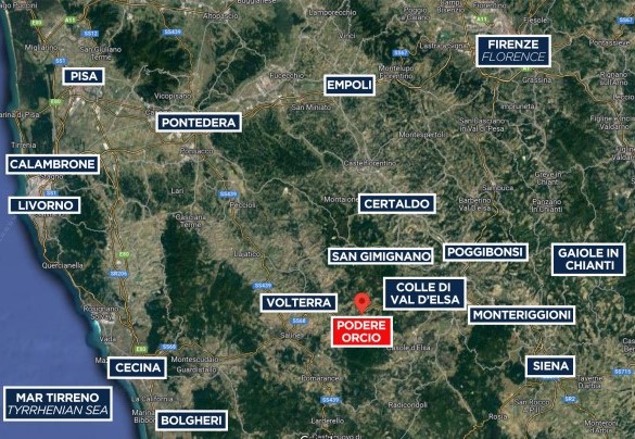 Podere Orcio - Mappa