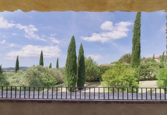 Terrazza panoramica della camera doppia al primo piano – Podere Orcio