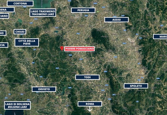 Podere Pomasciano - Mappa