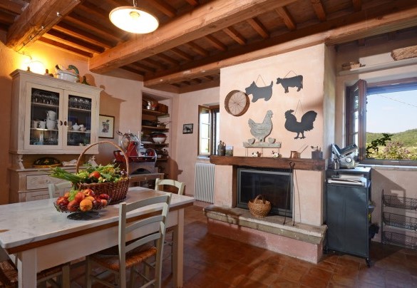 La grande cucina al piano terra - Podere Pomasciano