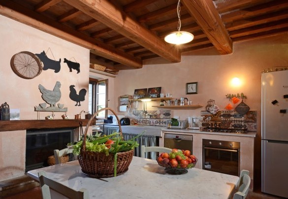 La grande cucina al piano terra - Podere Pomasciano