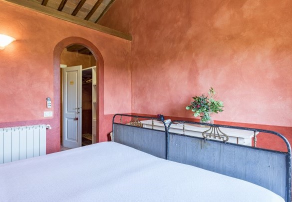 La camera matrimoniale con letti separabili al primo piano - Podere Pratovecchio
