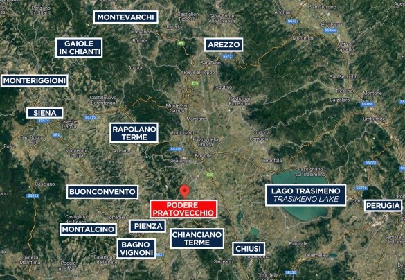 Podere Pratovecchio - Mappa 