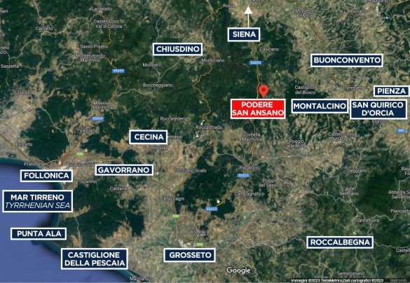 Podere San Ansano - Mappa