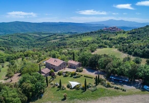 Vista panoramica della proprietà – Podere San Ansano