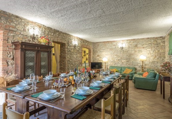 La cucina attrezzata dell’appartamento 1 al piano terra – Podere San Ansano