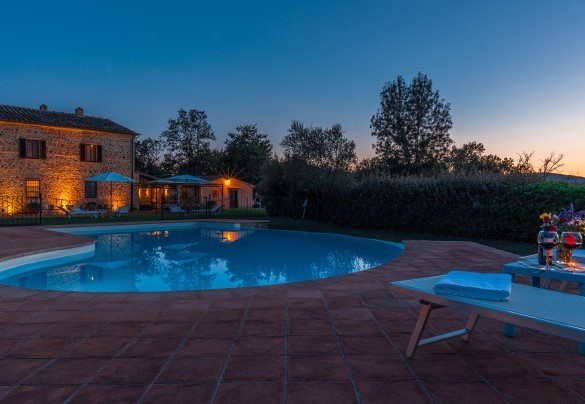 La villa al crepuscolo - Podere Sant’Eugenio