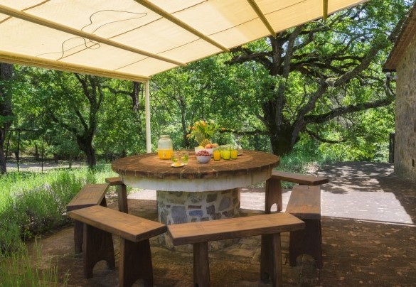 A shaded area where you can relax with a good book  – Podere Santa Croce