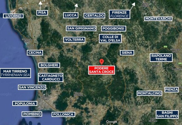 Podere Santa Croce - Map