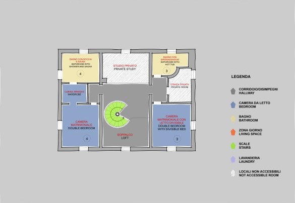 Podere Terranuova - Main Villa - First Floor