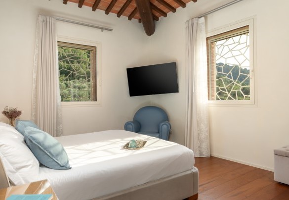 The double bedroom no. 4 on the first floor in the main house – Podere Terranuova