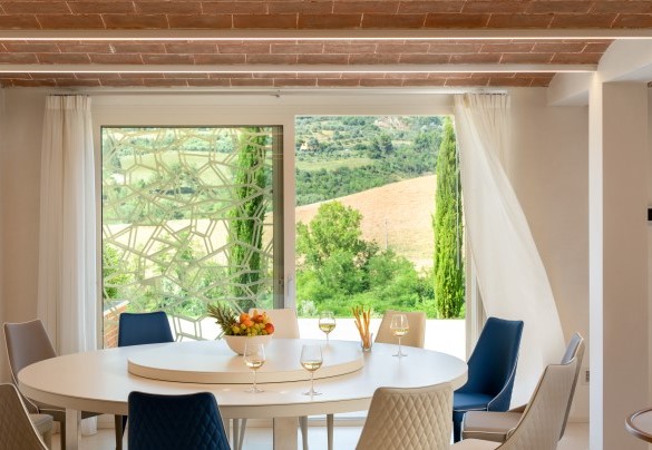 The living room on the basement floor in the main house – Podere Terranuova
