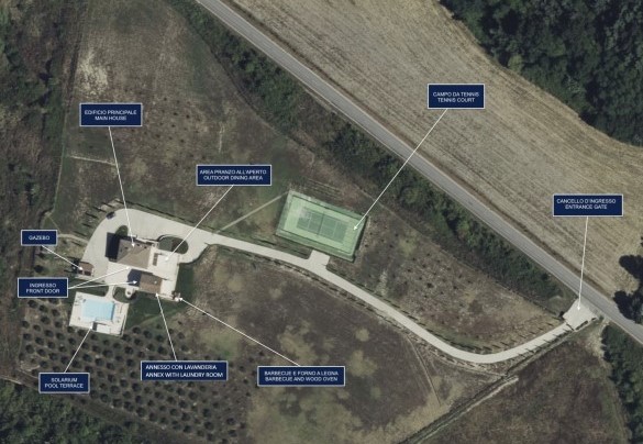 Podere Terranuova - Mappa della Proprietà