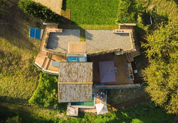 La villa vista dall'alto - Podere Torre delle Sorgenti