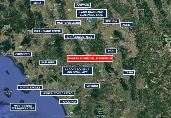 Podere Torre delle Sorgenti - Mappa