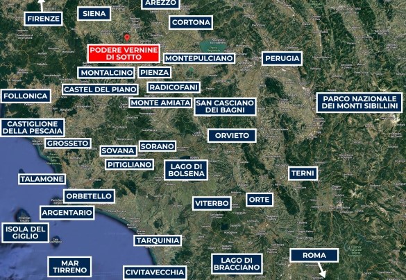 Map - Podere Vernine Di Sotto