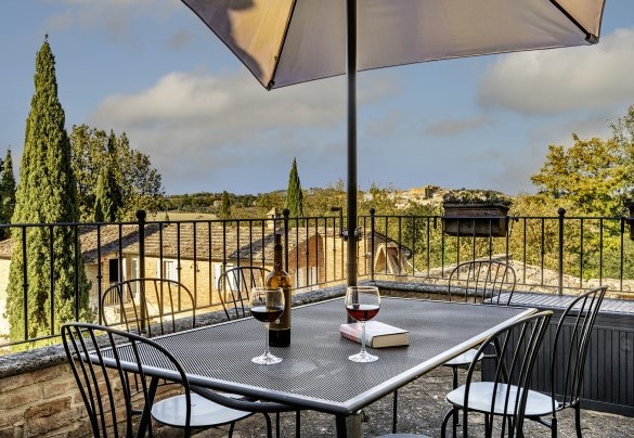 The terrace on the first floor of the farmhouse - Podere Vernine di Sotto