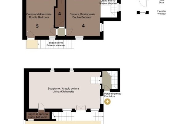 Annesso (Apartment 1 - Ground and First Floor) - Podere Vernine di Sotto