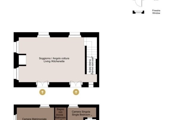Annex (Apartment 2 - Ground and First Floor) - Podere Vernine di Sotto