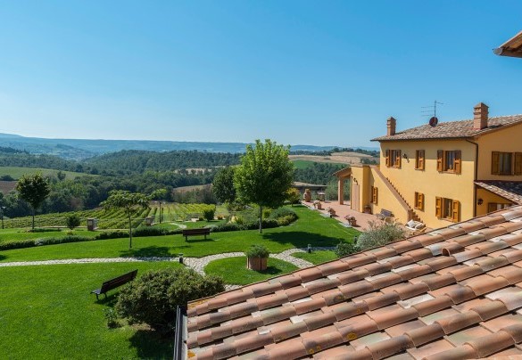 Il panorama fiabesco dal primo piano della casa - Poderina dei Poggi