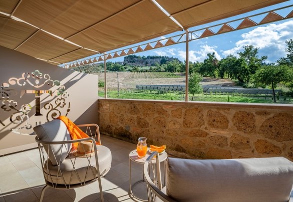 The panoramic terrace on the first floor - Poggio Ambrato