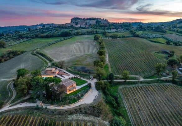 The property by night - Poggio Ambrato  
