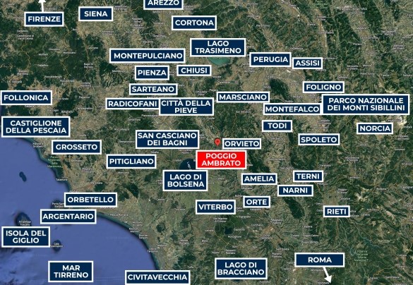 Poggio Ambrato - Map
