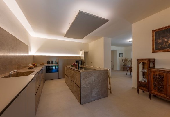 The kitchen open with the living room - Poggio Ambrato