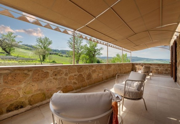 The terrace on the first floor - Poggio Ambrato