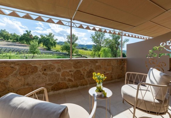 The panoramic terrace on the first floor - Poggio Ambrato