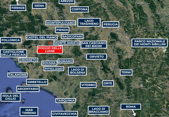 Poggio Delle Lumie - Map