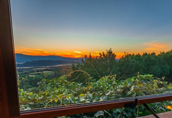 The sunset seen from the bed of the room n.2 -  Poggio Medei