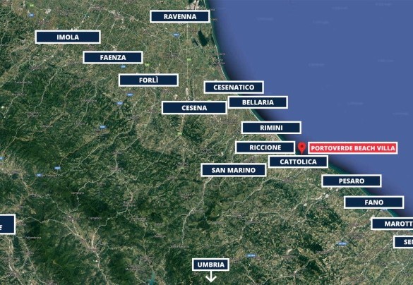 Portoverde Beach Villa - Mappa