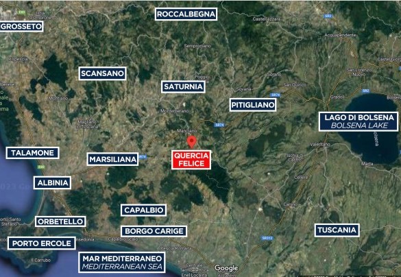 Quercia Felice - Mappa