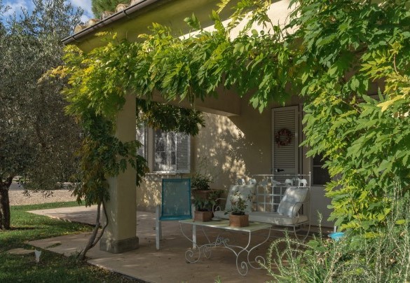 Il portico dell’Annesso adiacente al soggiorno - Quercia Felice