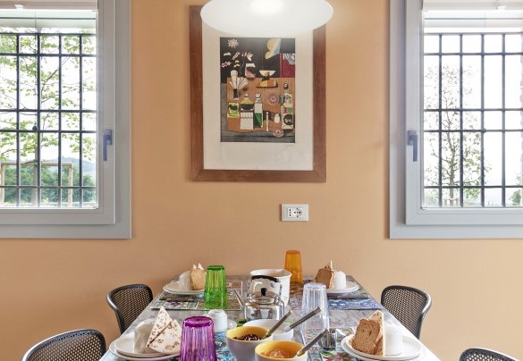 Living room with kitchenette – Relais Corbaia