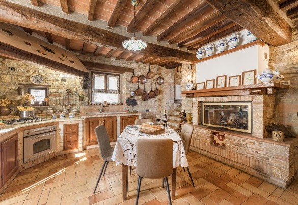 Equipped kitchen in the main house, with direct exit - Residenza Collefiorito