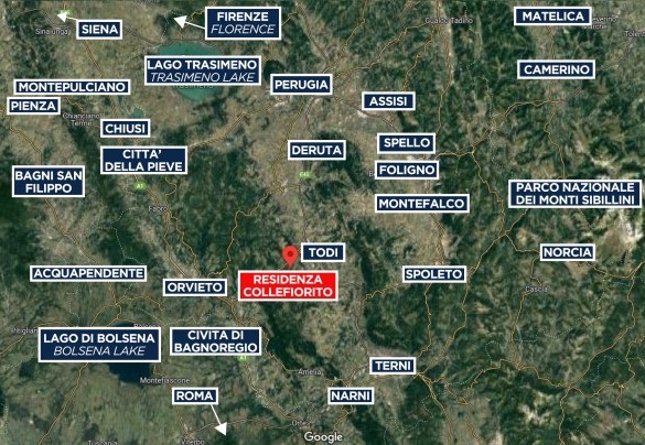 Residenza Collefiorito - Map
