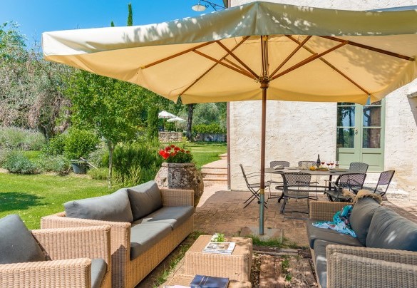 The relaxation area in the garden - San Francesco