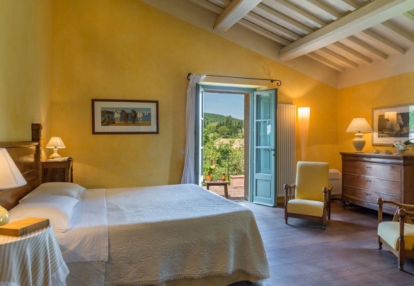 The first-floor double bedroom with a terrace - San Francesco