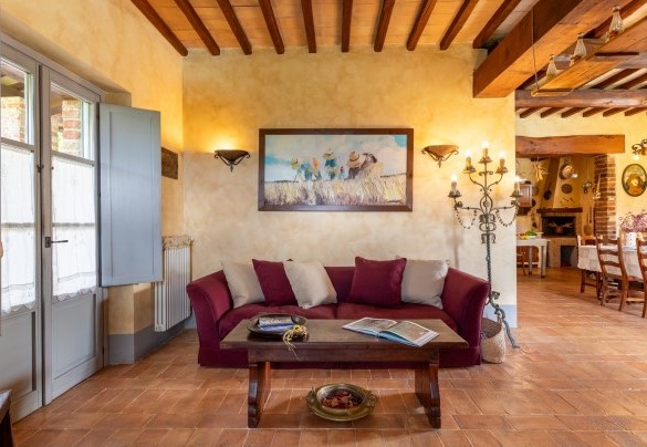 Open space with seating, kitchen and dining area - San Rocco