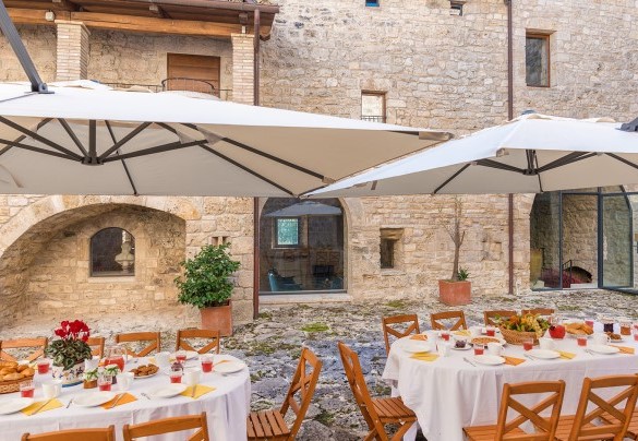 The Complex of Santa Illuminata develops around a rectangular courtyard  - Santa Illuminata