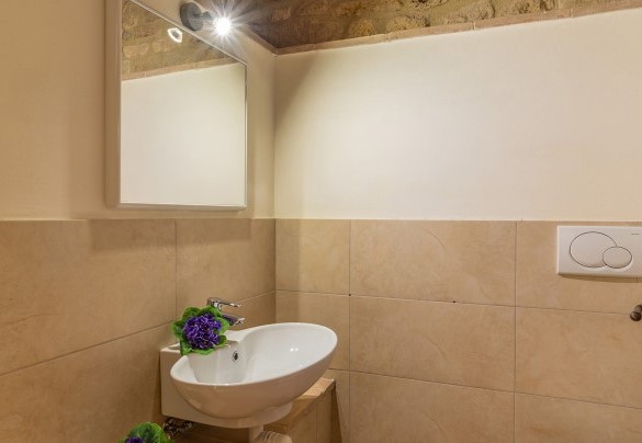 Service bathroom in the basement - Santa Illuminata